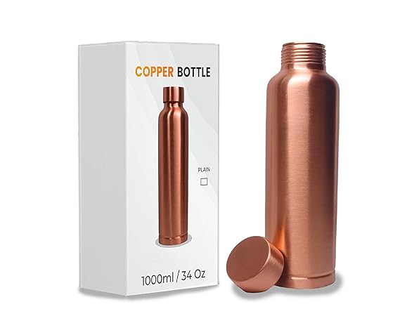PARAS Copper Bottle 100% Pure Copper |BPA Free Water Bottle | Copper Infused Water | Leak Proof | Office Bottle